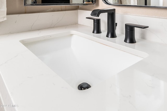 interior details with sink