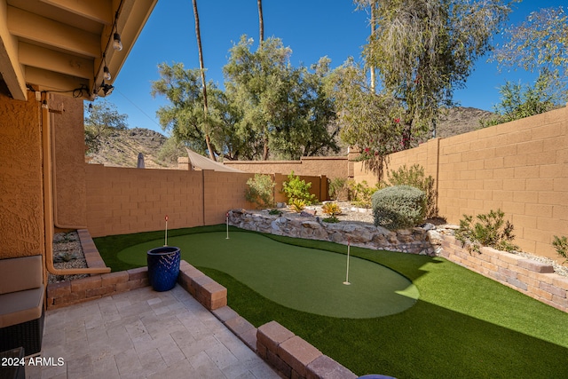 view of yard with a patio