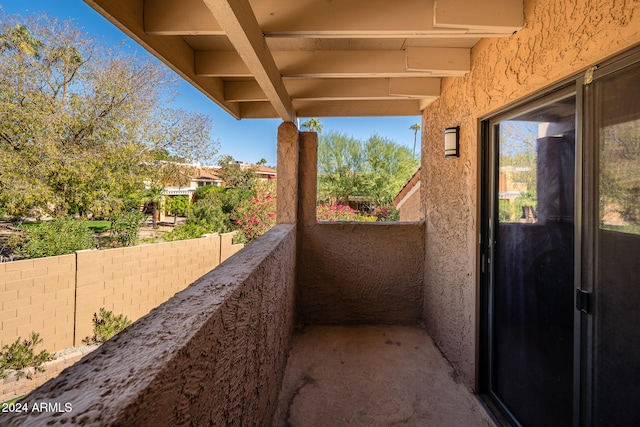 view of balcony