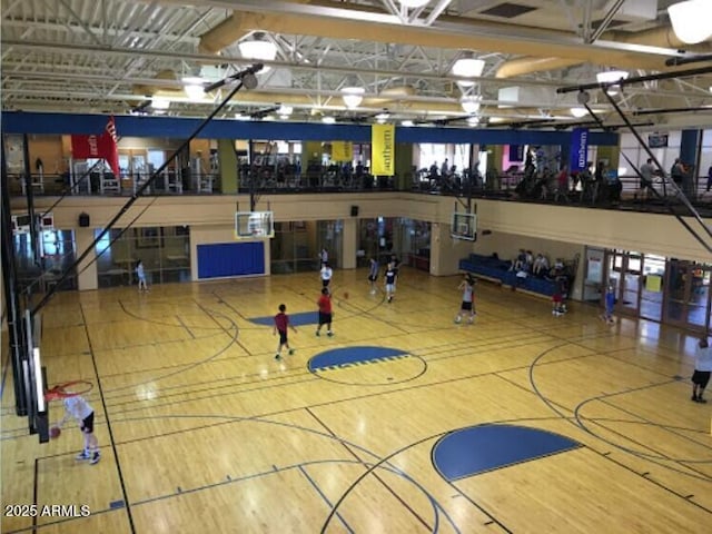 view of basketball court