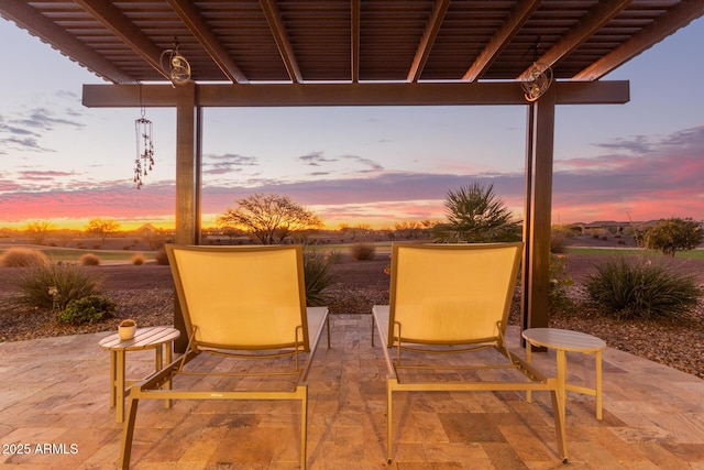 view of patio / terrace with a pergola