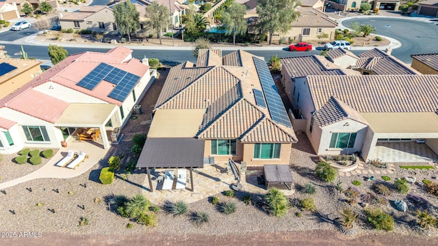 aerial view featuring a residential view