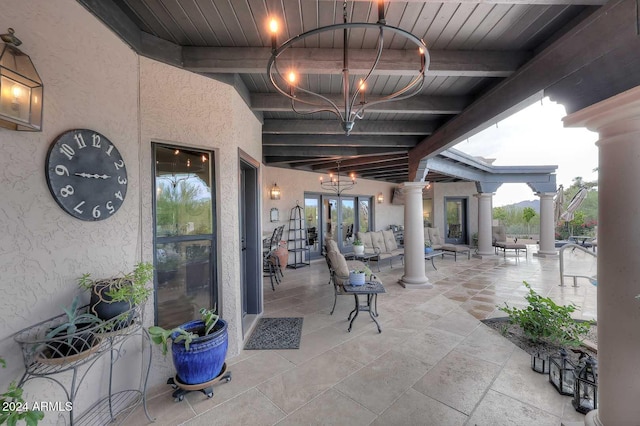 view of patio / terrace featuring outdoor lounge area