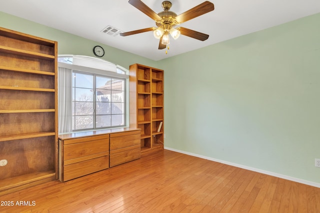 unfurnished bedroom featuring light hardwood / wood-style floors