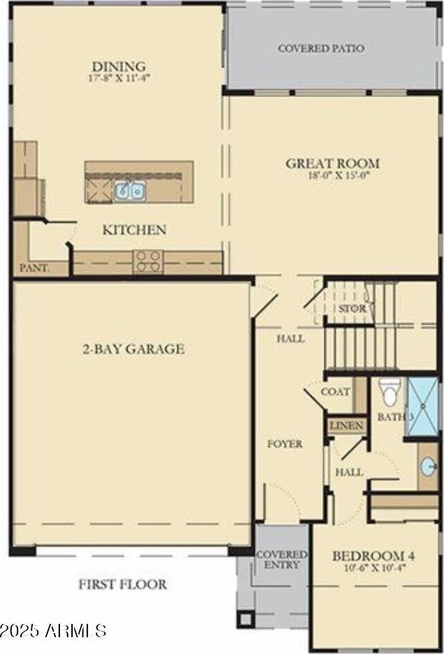 1081 E Armstrong Way, Chandler, AZ 85286 - floor plan / room layout