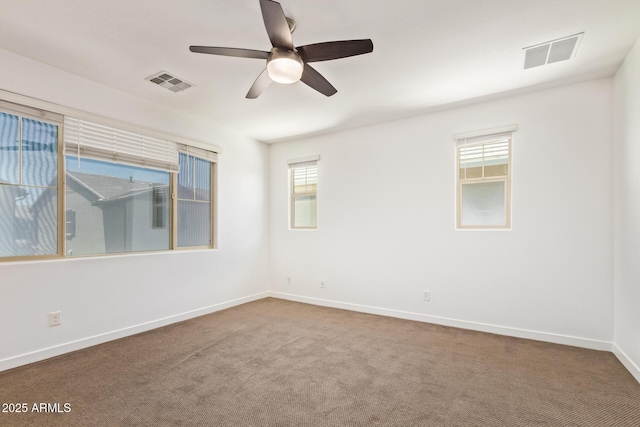 1081 E Armstrong Way, Chandler, AZ 85286 - carpeted spare room featuring a ceiling fan and baseboards