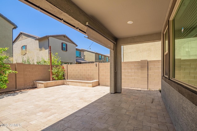 1081 E Armstrong Way, Chandler, AZ 85286 - fenced backyard featuring a patio area and a residential view