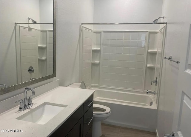 1081 E Armstrong Way, Chandler, AZ 85286 - full bathroom featuring vanity, shower / washtub combination, toilet, and tile patterned flooring