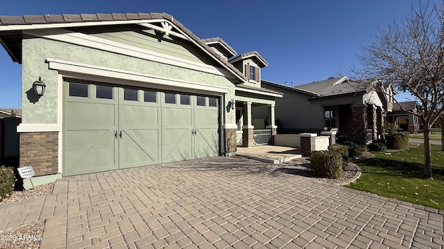 view of front of home featuring a garage