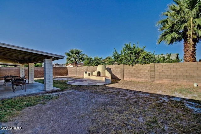 1045 S Solomon St, Mesa, AZ 85204 - fenced backyard with a patio area