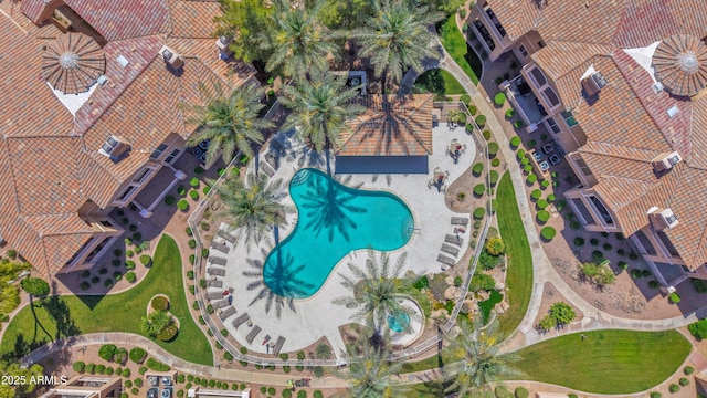 birds eye view of property