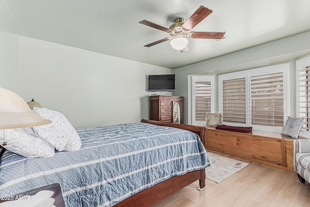 3059 E Tyson Ct, Gilbert, AZ 85295 - bedroom with wood finished floors and ceiling fan