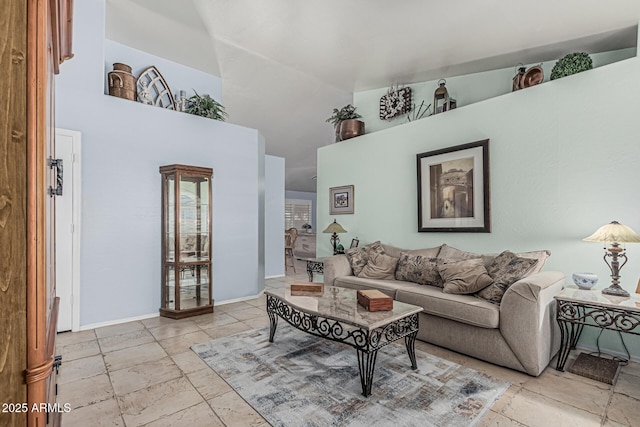 3059 E Tyson Ct, Gilbert, AZ 85295 - living area featuring high vaulted ceiling and baseboards