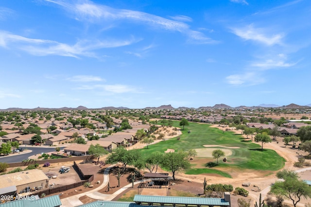 110 E Saddle Way, San Tan Valley, AZ 85143 - aerial view of residential area featuring a mountain backdrop and a local golf course