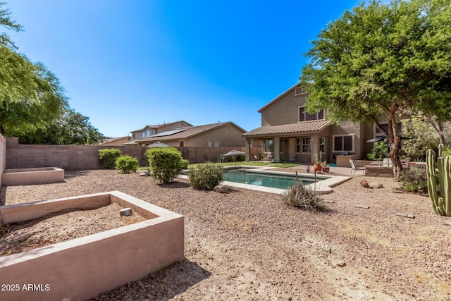 1405 E Aloe Dr, Chandler, AZ 85286 - view of swimming pool with a fenced backyard and a patio