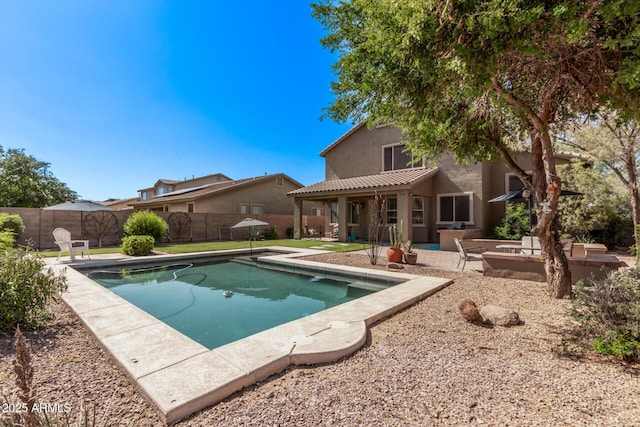 1405 E Aloe Dr, Chandler, AZ 85286 - view of pool featuring a patio and a fenced backyard