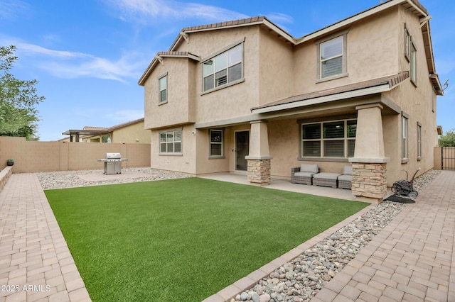 5223 S Axiom, Mesa, AZ 85212 - rear view of property with a patio and stucco siding