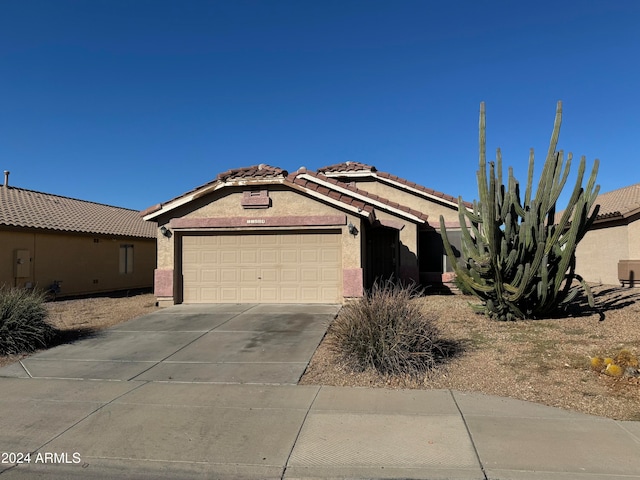 view of front of house featuring a garage