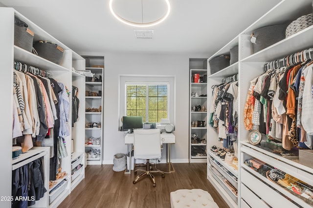 3935 E Rough Rider Rd Unit 1039, Phoenix, AZ 85050 - spacious closet with dark wood-style flooring