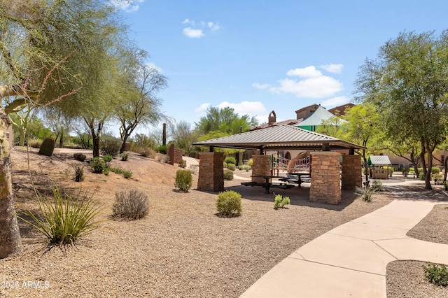 3935 E Rough Rider Rd Unit 1039, Phoenix, AZ 85050 - view of property's community with a gazebo