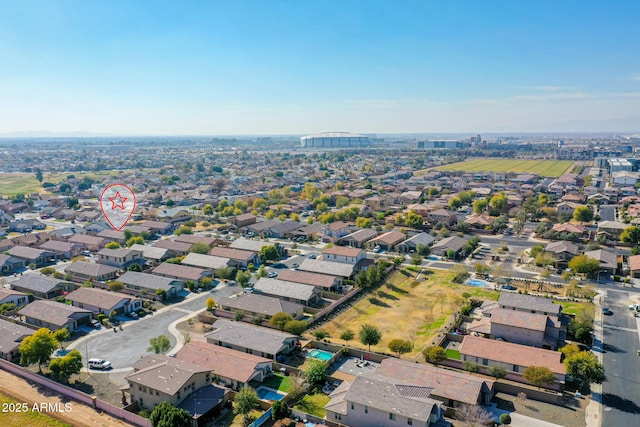 birds eye view of property