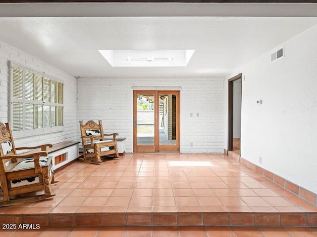 7232 N 22 Nd St, Phoenix, AZ 85020 - interior space with a skylight and french doors