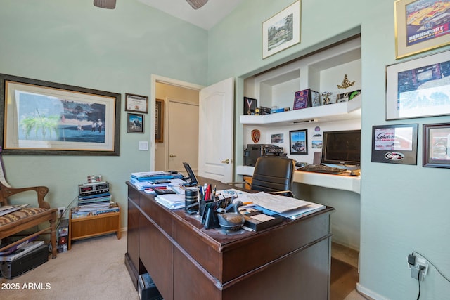 32826 N 54th St, Cave Creek, AZ 85331 - office featuring a ceiling fan and light carpet