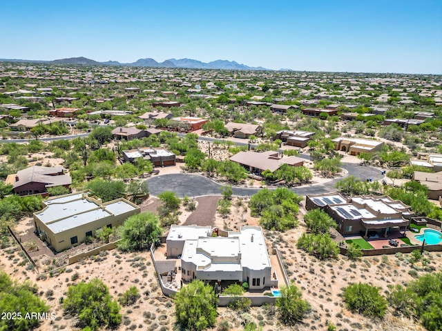 32826 N 54th St, Cave Creek, AZ 85331 - aerial view of residential area with mountains and a pool