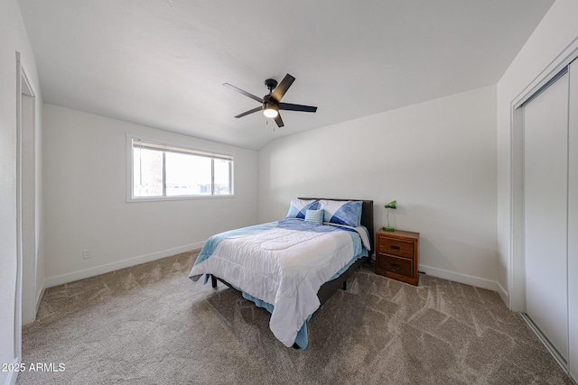 7201 N 16th Dr, Phoenix, AZ 85021 - carpeted bedroom with baseboards and a ceiling fan
