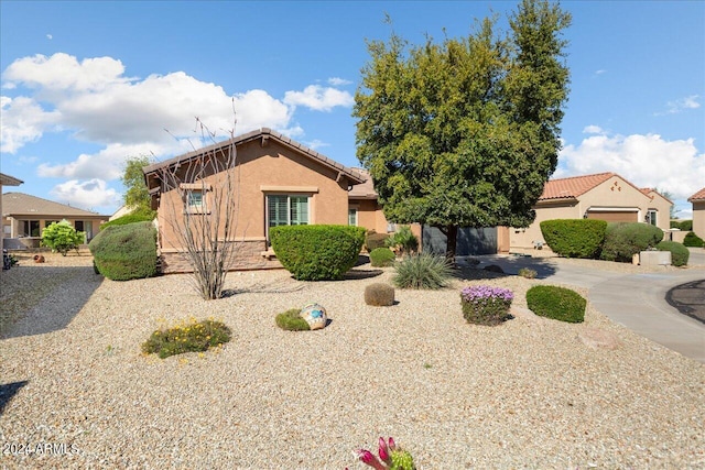 view of front of home featuring a garage