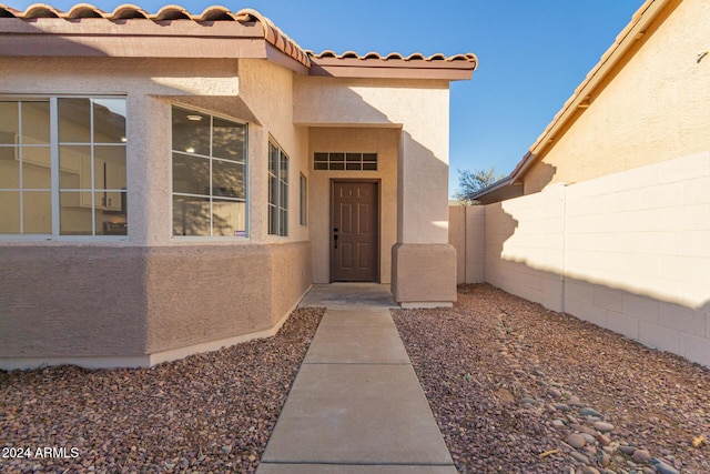 view of property entrance