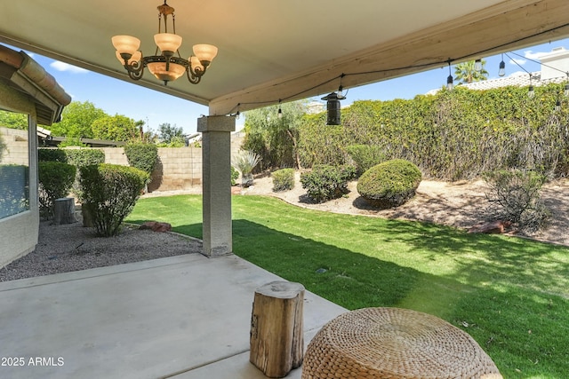 6920 W Via Montoya Dr, Glendale, AZ 85310 - view of yard featuring a patio and fence private yard