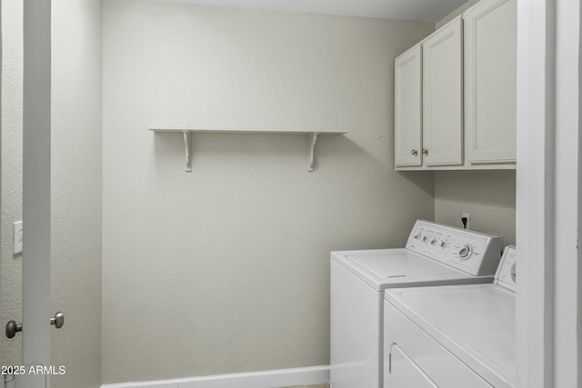 6920 W Via Montoya Dr, Glendale, AZ 85310 - laundry room featuring washing machine and dryer and cabinet space