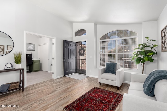 510 S Saddle St, Gilbert, AZ 85233 - foyer featuring light wood-type flooring, a wealth of natural light, and baseboards