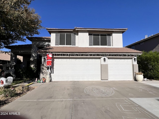 view of front of home featuring a garage