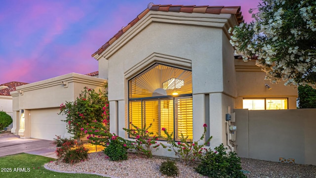 7439 E Beryl Ave, Scottsdale, AZ 85258 - view of front facade featuring stucco siding and a tile roof