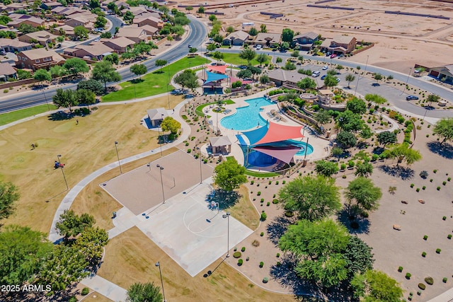 birds eye view of property