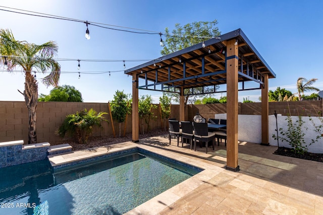5212 S Seton Ct, Gilbert, AZ 85298 - view of pool featuring a patio area and a fenced backyard