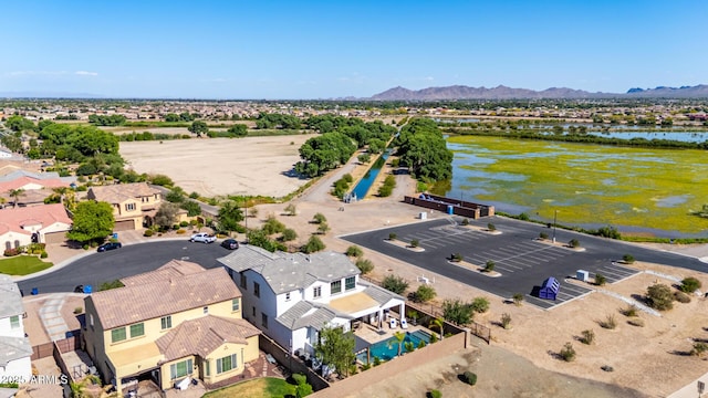 5212 S Seton Ct, Gilbert, AZ 85298 - aerial perspective of suburban area featuring a water and mountain view