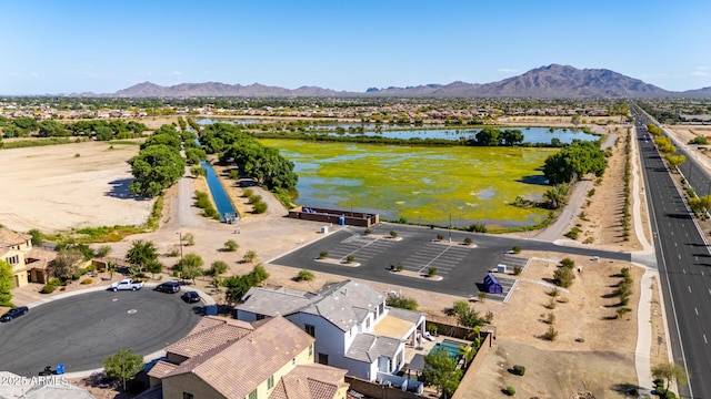 5212 S Seton Ct, Gilbert, AZ 85298 - aerial perspective of suburban area with a water and mountain view