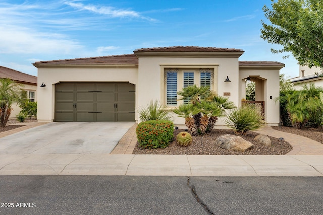 1620 E Sattoo Way, Queen Creek, AZ 85140 - view of front of property featuring driveway, stucco siding, a garage, and a tile roof