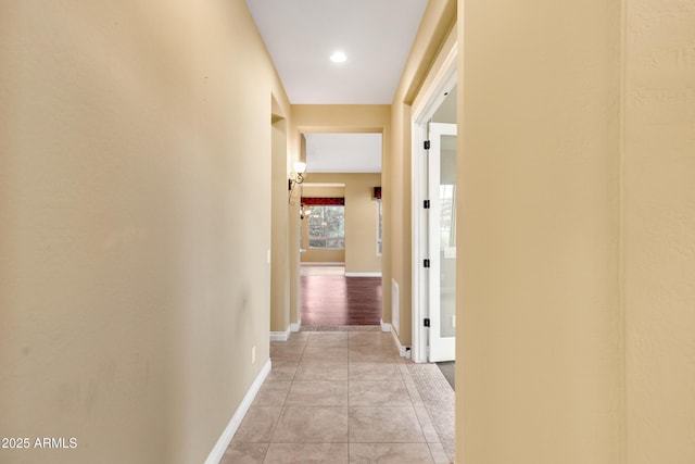 1620 E Sattoo Way, Queen Creek, AZ 85140 - corridor featuring baseboards and light tile patterned flooring