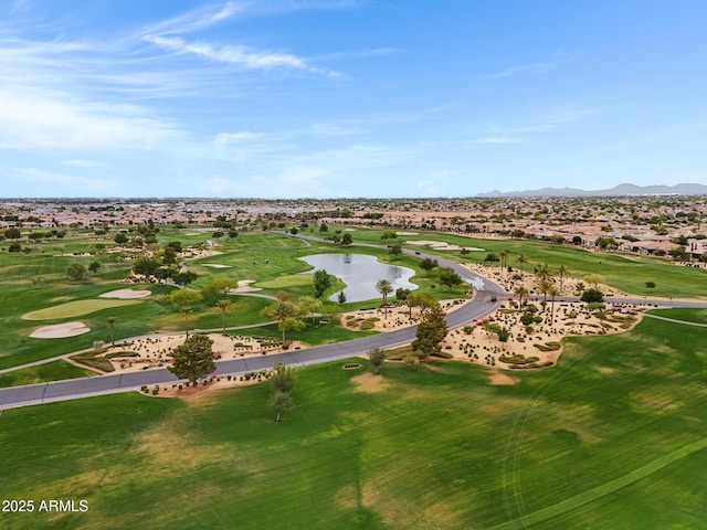 1620 E Sattoo Way, Queen Creek, AZ 85140 - drone / aerial view of a water and mountain view and a golf course