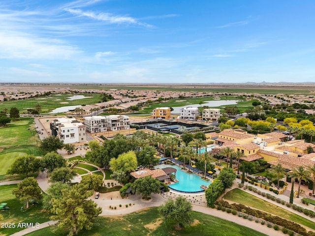 1620 E Sattoo Way, Queen Creek, AZ 85140 - bird's eye view of a nearby body of water, a pool, and a golf club