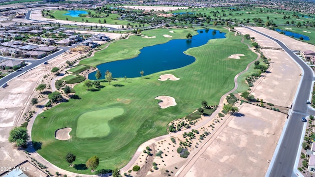 1620 E Sattoo Way, Queen Creek, AZ 85140 - aerial overview of property's location featuring a golf club, a large body of water, and nearby suburban area