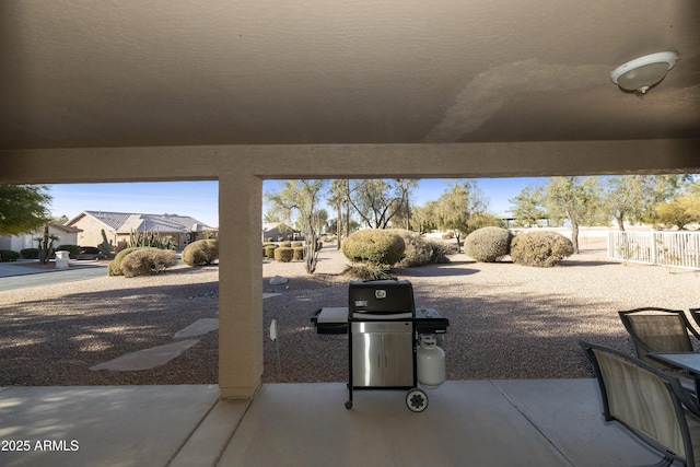 view of patio / terrace featuring area for grilling