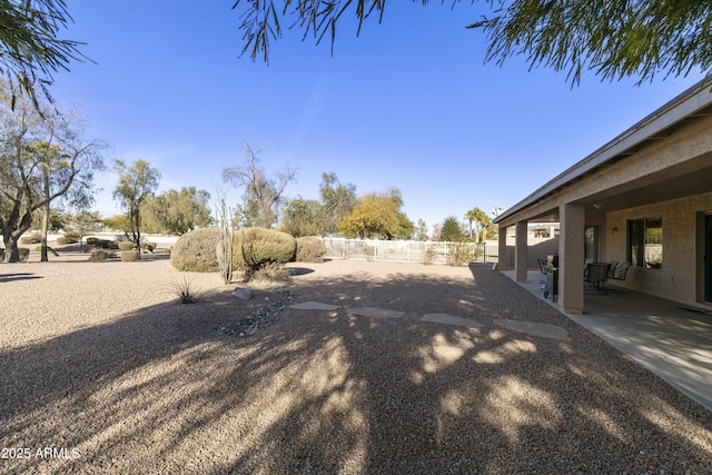 view of yard featuring a patio area