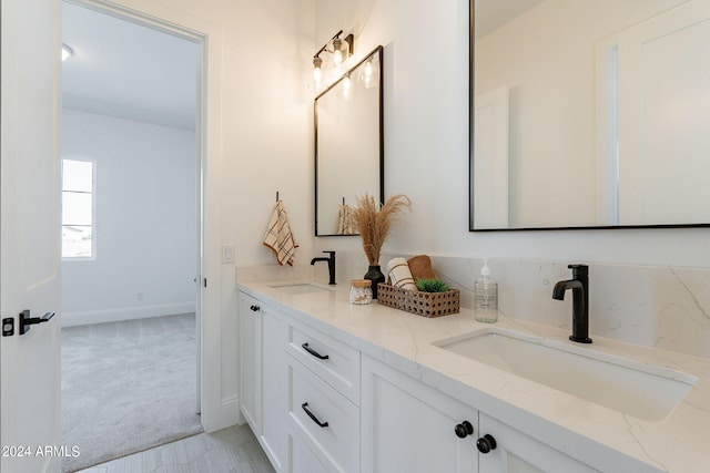 bathroom featuring vanity