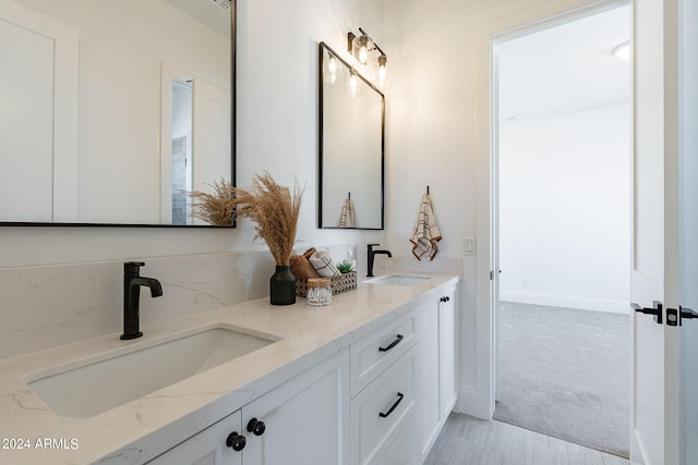 bathroom featuring vanity