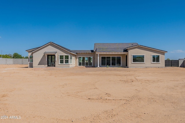 view of rear view of property